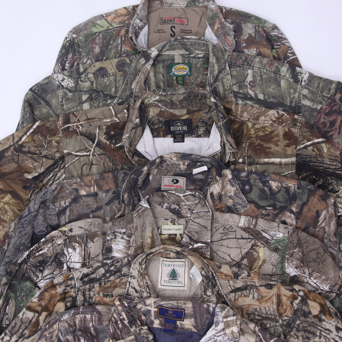 Men’s Vintage Realtree Camo Button-Up Shirt | Long Sleeve Hunting Outdoor S–XXL