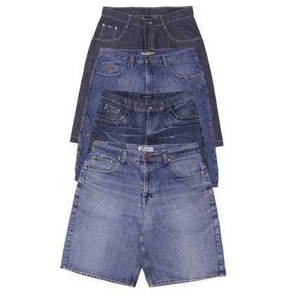 Men’s Streetwear Denim Shorts | Branded Jorts with Embroidered Details