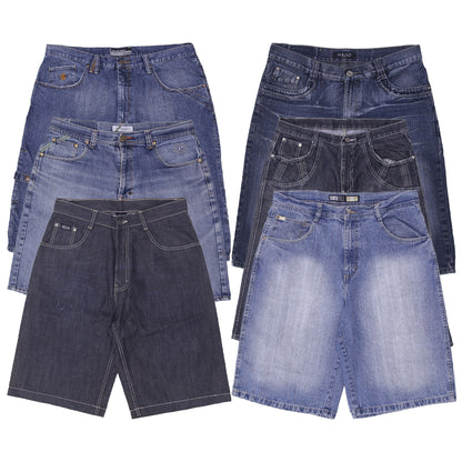 Men’s Streetwear Denim Shorts | Branded Jorts with Embroidered Details