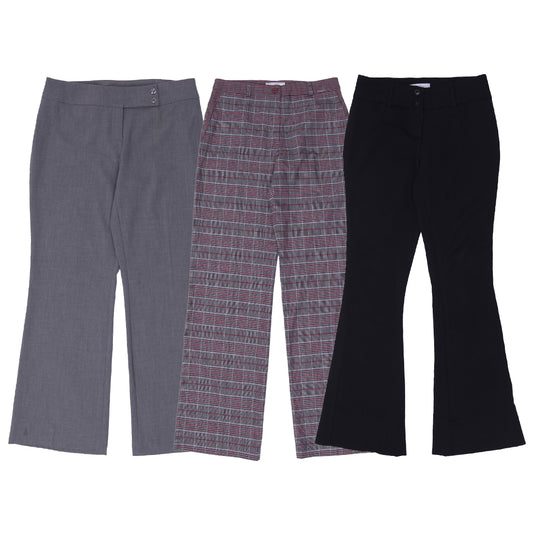 Women’s Y2K Office Pants | Vintage Low & Mid-Rise Wide Leg Trousers