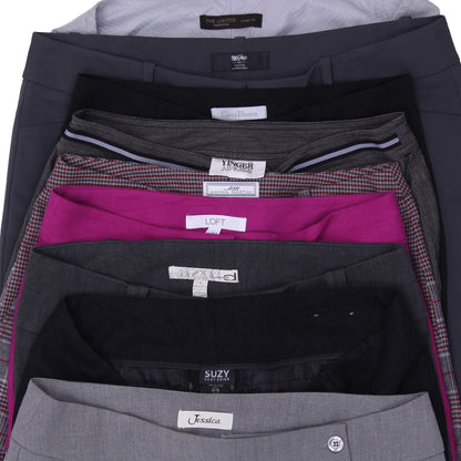 Women’s Y2K Office Pants | Vintage Low & Mid-Rise Wide Leg Trousers